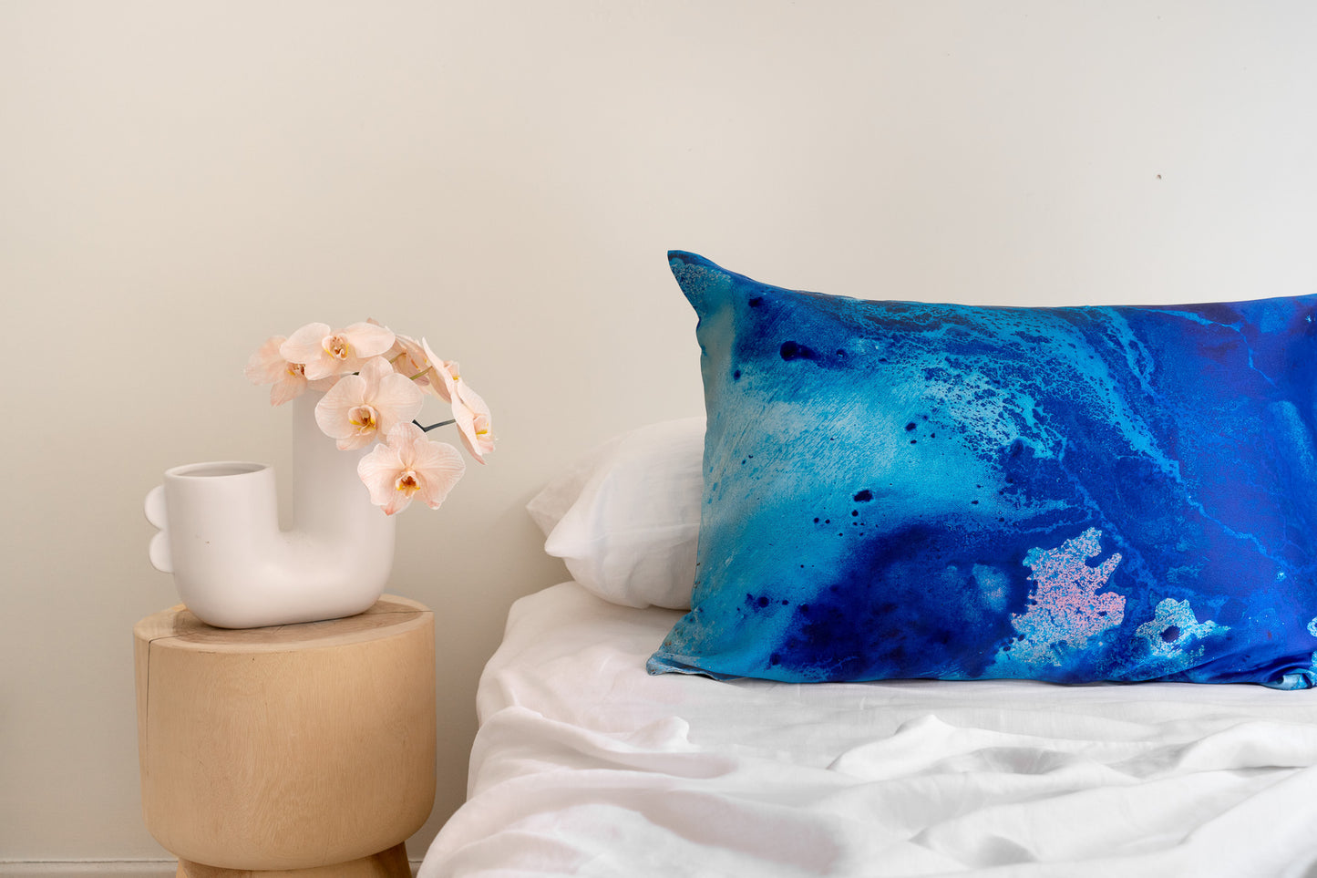 Whitehaven Beach silk pillowcase